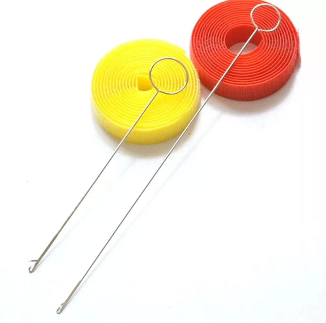 2 Varillas Ganchos Volteador Resistente Largo 26 Cms Costura