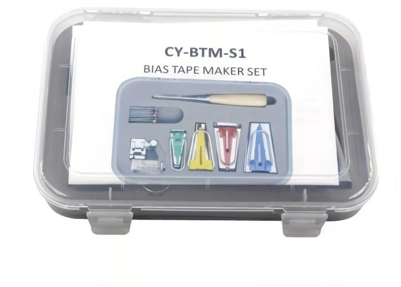 Kit De Lujo Para Hacer Cinta Bies Maq. De Coser Prensatelas